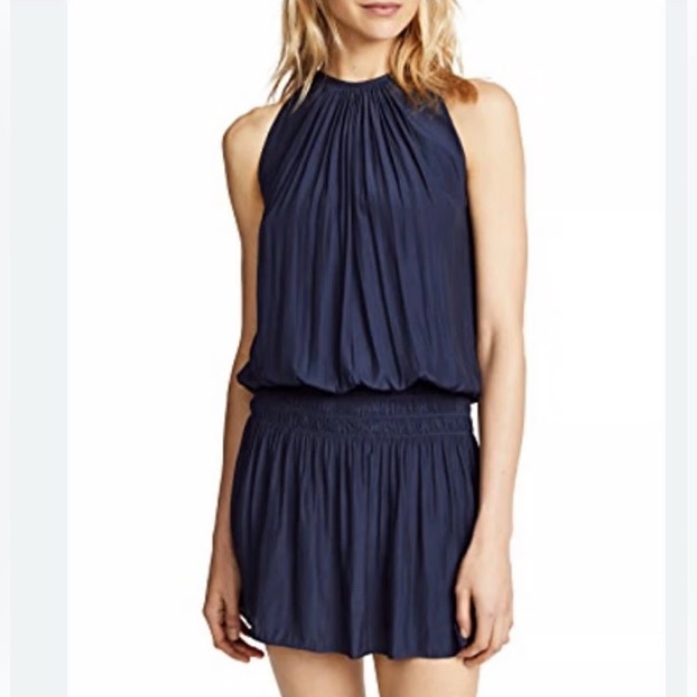 Ramy Brook Midnight Blue Halter Mini Dress